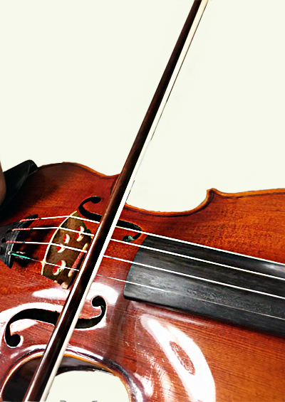 バイオリンと弓との関係